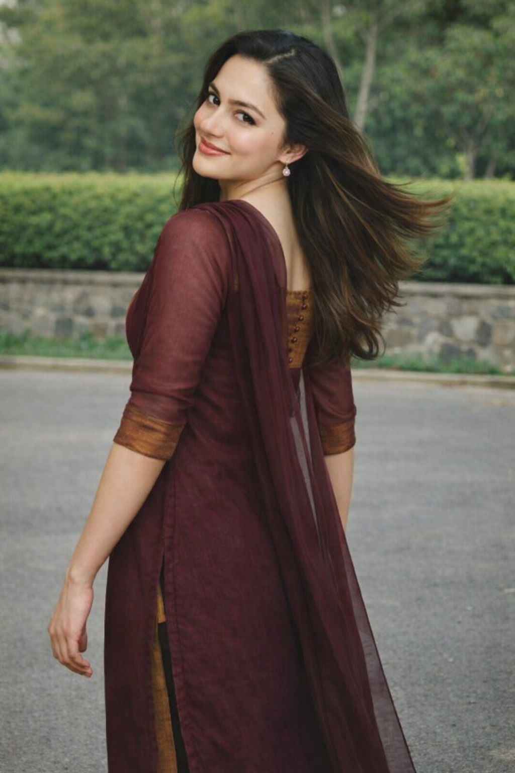 Elegant Jacquard Chiffon Kurti Pant Set with Zari Dupatta