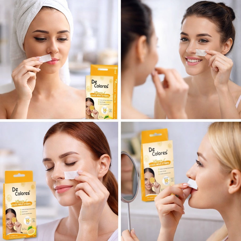 Vitamin C Face Wax Strips